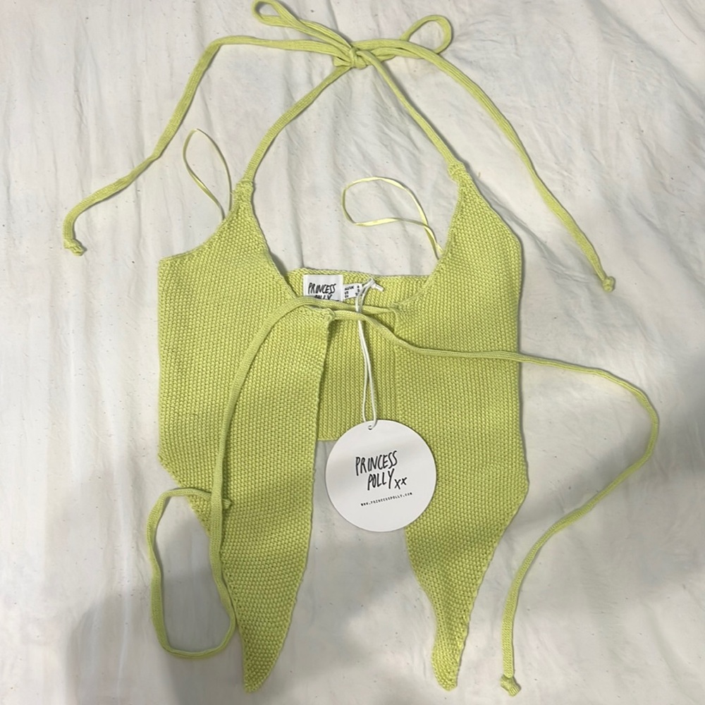 NWT Princess Polly Gladstone Top Green